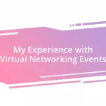 My Experience with Virtual Networking Events